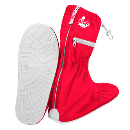 Reusable Waterproof Shoe Cover Red